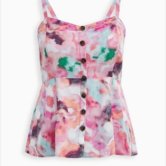 torrid Tops - Fit and flare floral tank torrid
